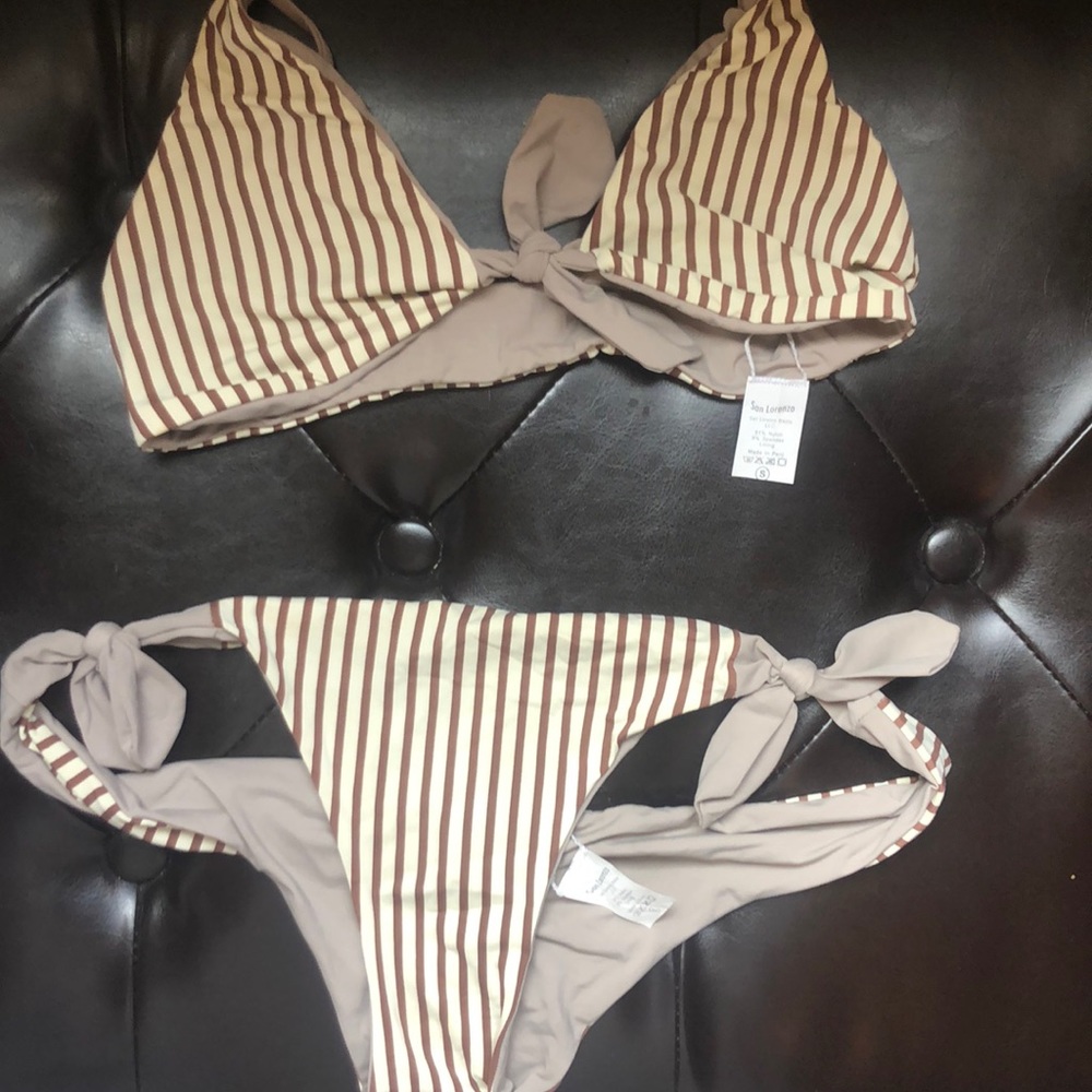 san lorenzo reversalble bikini sand / woodstock